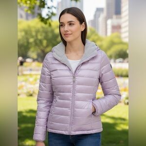 Andrew Marc Reversible Jacket NWT • XL • Ultra Soft Faux Fur • Shine Granite